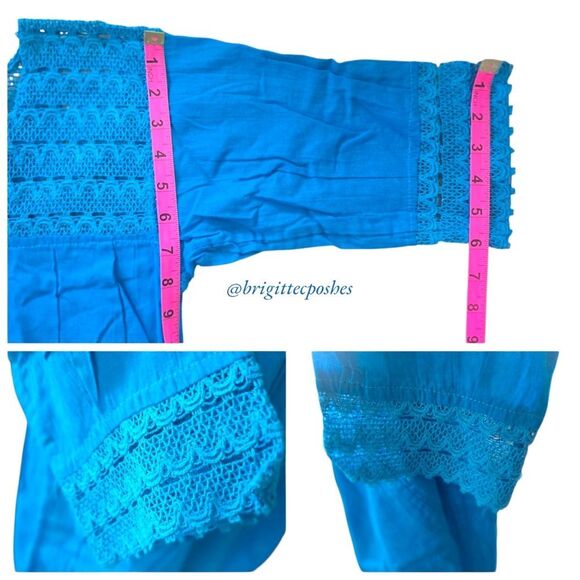 HANDMADE Traditional Laced Mexican Blouse - Picture 10 of 12